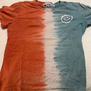 dutch bros split tie dye shirt